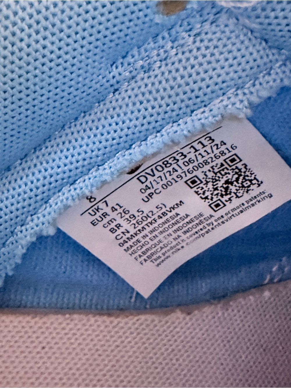 Nike Dunk Low Retro University Blue | Coconut Milk DV0833-113 - Picture 7 of 7